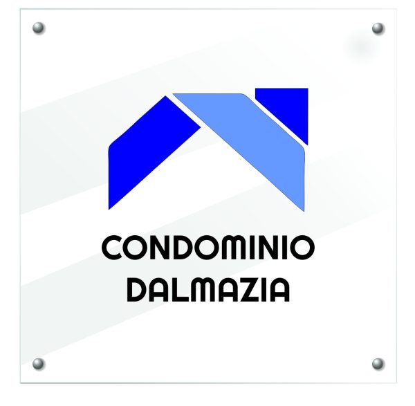 targa per condominio personalizzata